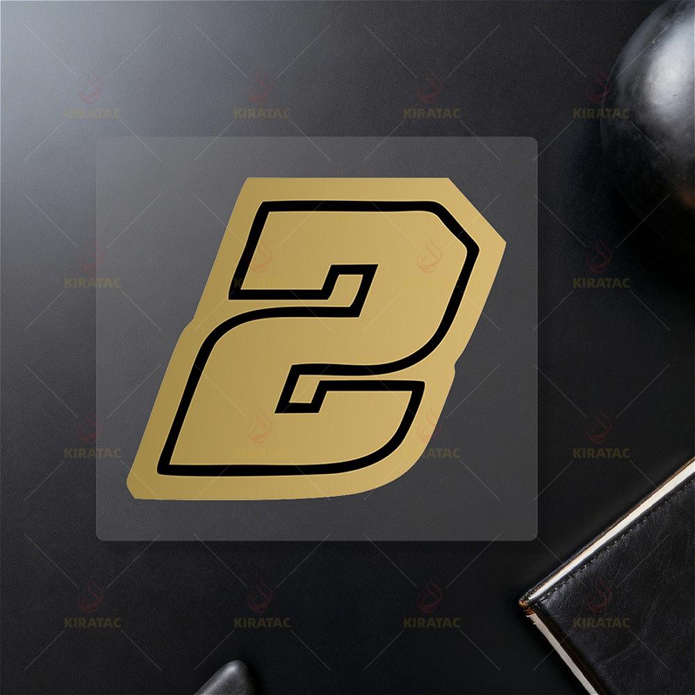 1 шт. Золотые наклейки с номерами для мотоцикла, водонепроницаемые, для бензобака, обтекателя, шлема, окон автомобиля, двери, корпуса скутера, виниловые наклейки