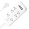 Сетевой фильтр на 6 розеток с защитой от перенапряжения, сетевой фильтр с 3 USB-портами, 1 зарядным портом Type-C