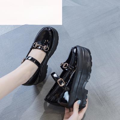 Маленькие кожаные туфли женские скрытый каблук 12 см неглубокие туфли-лодочки 10 см маленькая платформа туфли на платформе