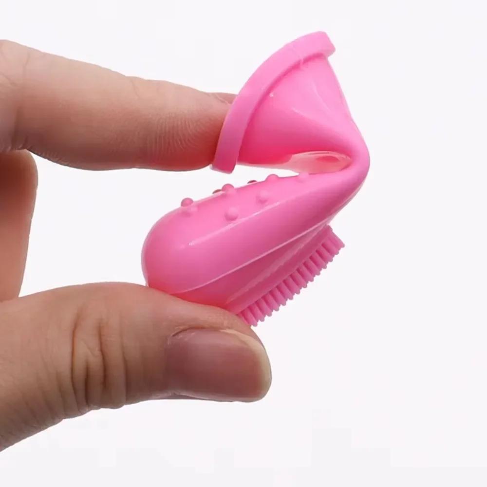 1/3/5/10 шт. Зубная щетка для чистки зубов собак и кошек на палец с футляром для хранения | Щетинки из пищевого силиконового каучука