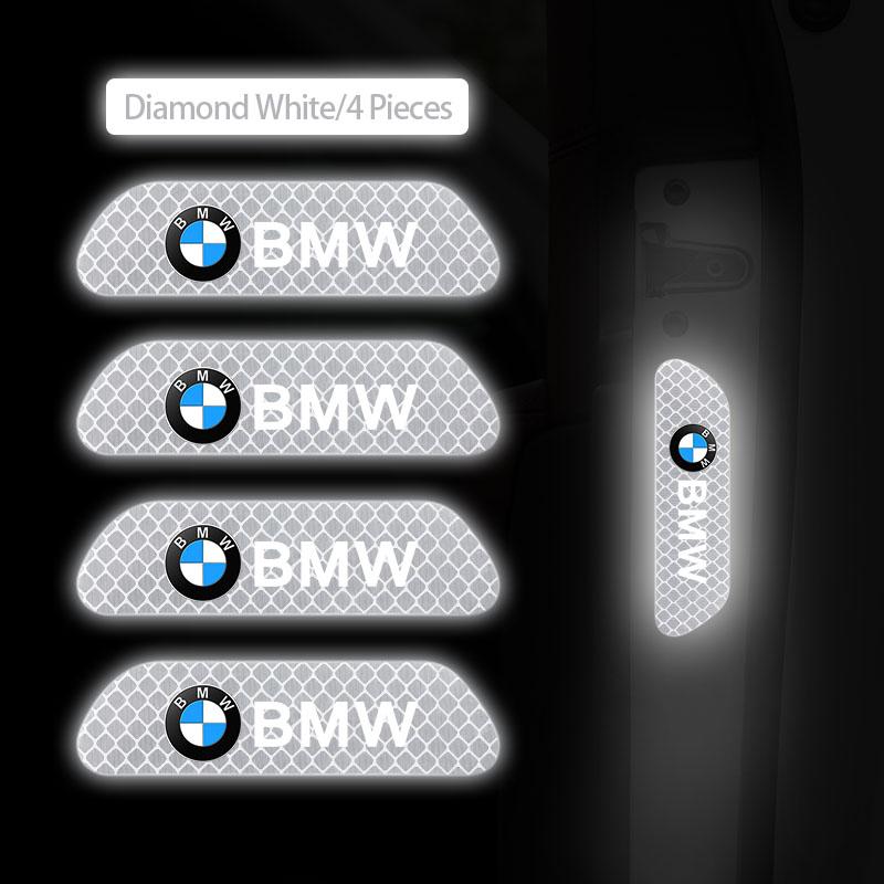 Car Reflective Door Sticker Safety Opening Warning Reflector Tape Decal For BMW X1 X2 X3 X5 X4 X6 X7 iX3 F20 F10 F07 E70 E46 E90