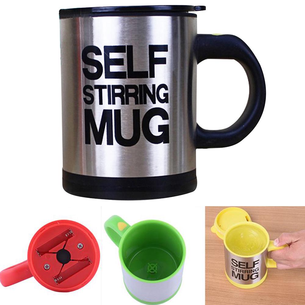 Стальная кружка с автоматическим перемешиванием