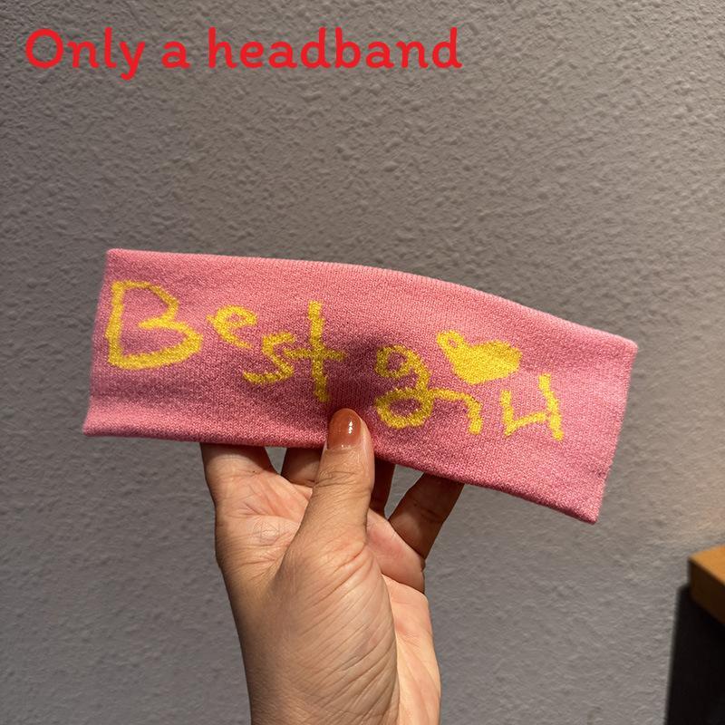 Корейский стиль Буквенная повязка на голову с эластичной резинкой для девочек и мальчиков Летний модный аксессуар