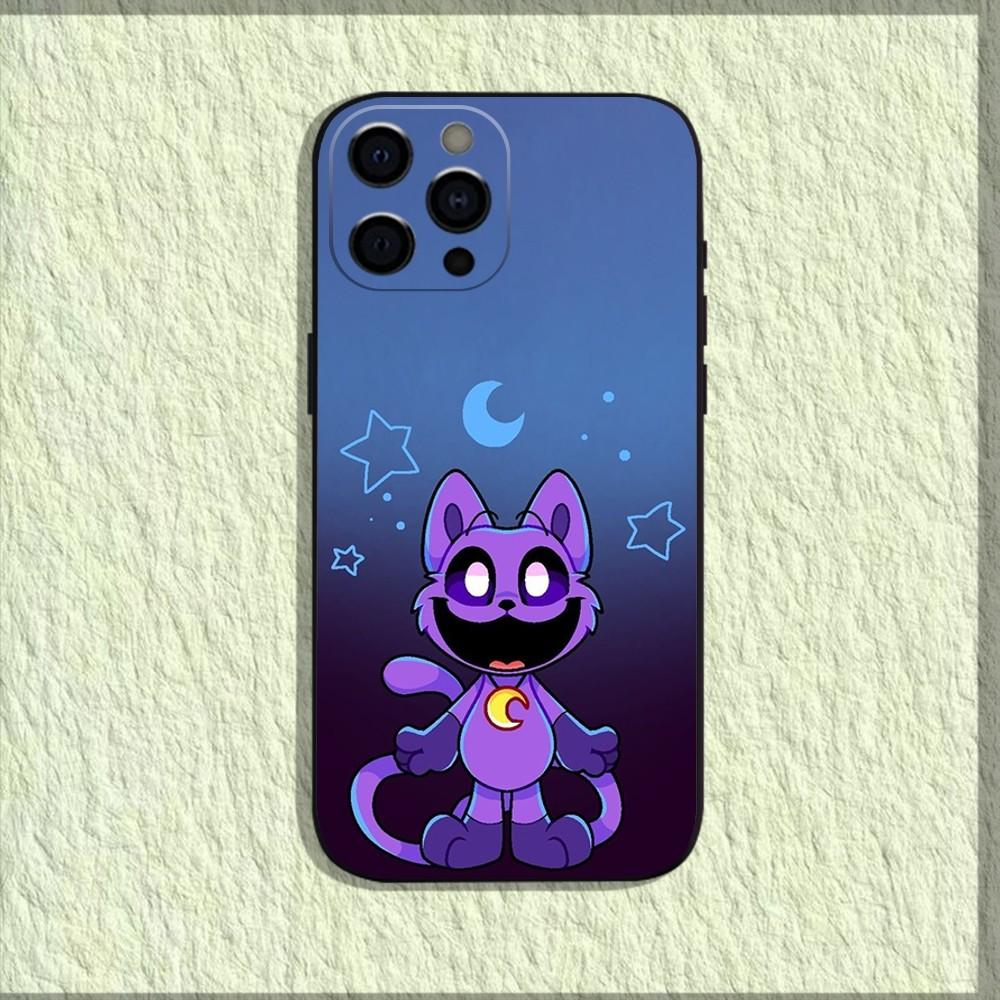 Милый чехол для телефона C-Catnap и D-Dogday для iPhone 16,15,14,13,12,11,Pro,X,XS,Max,XR,Plus,Mini Мягкий черный чехол