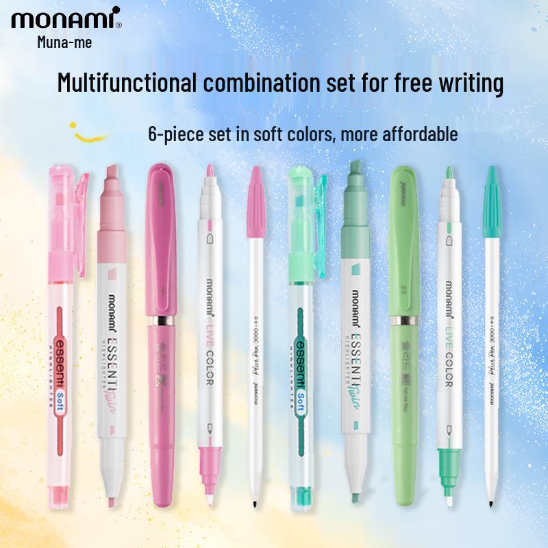 Корейский мягкий набор Monami Munami: Набор маркеров и гелевых ручек для Bullet Journal.