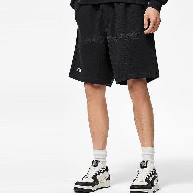 Шорты повседневные для скейтбординга Li Ning мужские черные средние AKST459-1