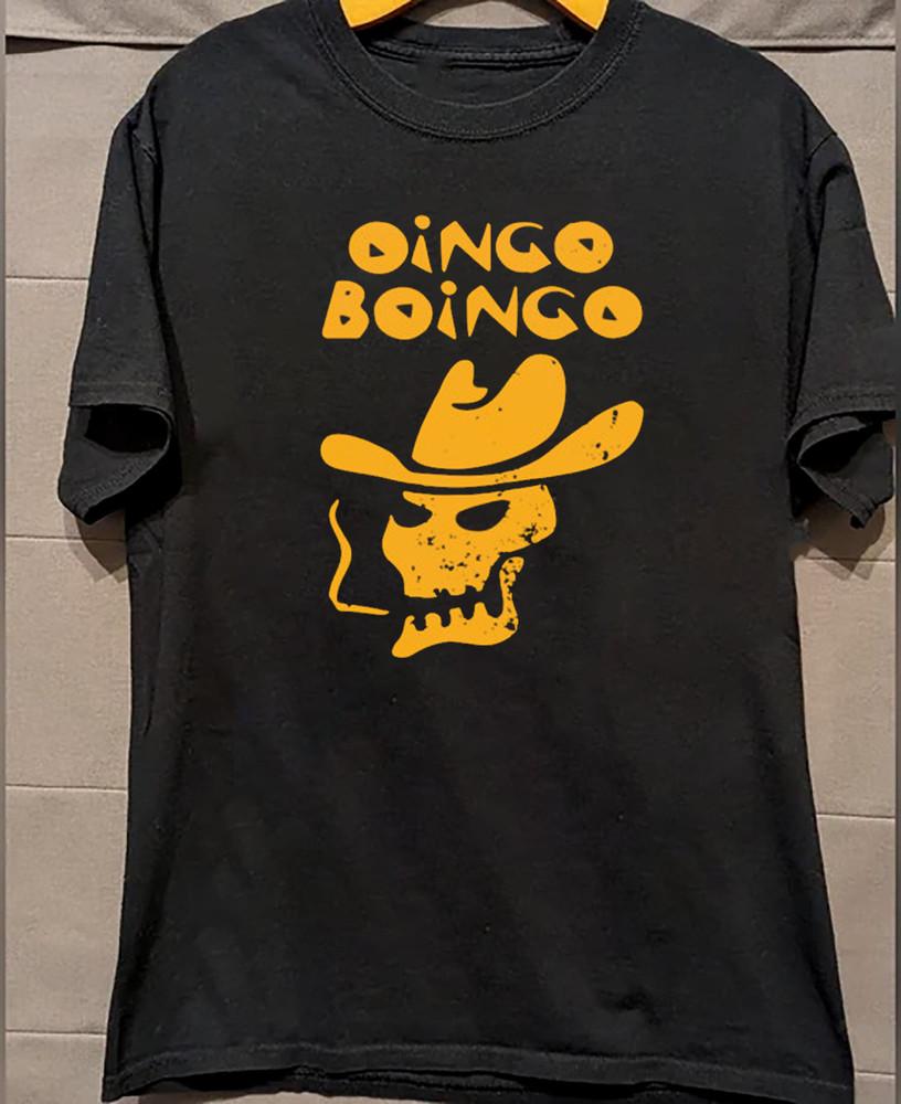 HOT Oingo Boingo Black Cotton Shirt Full size S5XL Unisex T206 Unisex T-Shirt