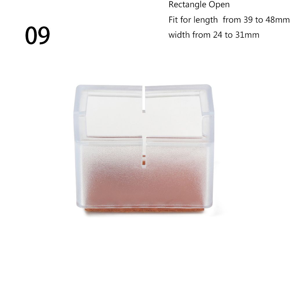 12Pcs/lot Thick Wear-resistant Silicone Floor Protector Chair Leg Caps Anti-slip Pad Table pads