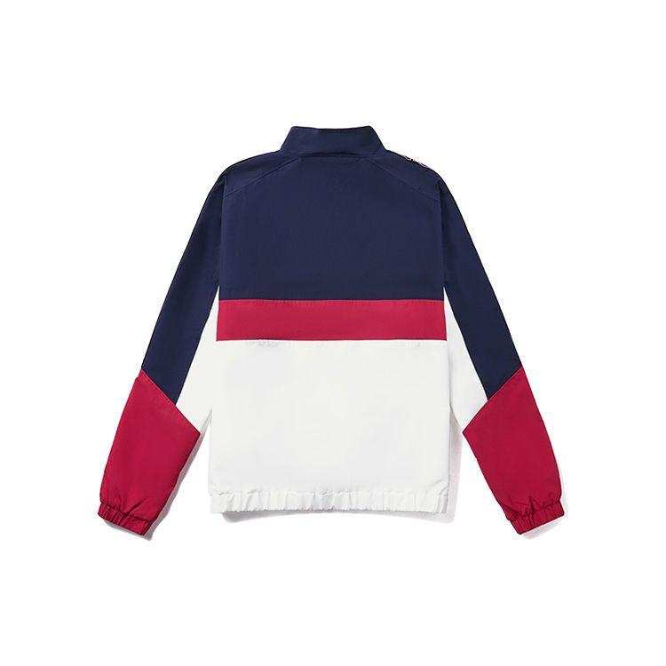 Vans Varsity Retro Stand Collar Windbreaker Sports Jacket Women Outerwear Navy VN0A4BR74NH