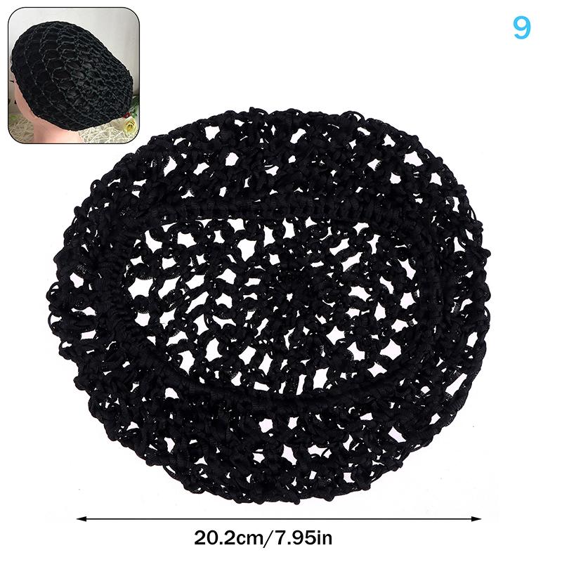 Сетчатая crocheted сетка для волос для женщин, невидимая сетка для пучка, сетка для волос, балет, танец, катание на коньках, эластичная сетка для волос, рабочие аксессуары для волос