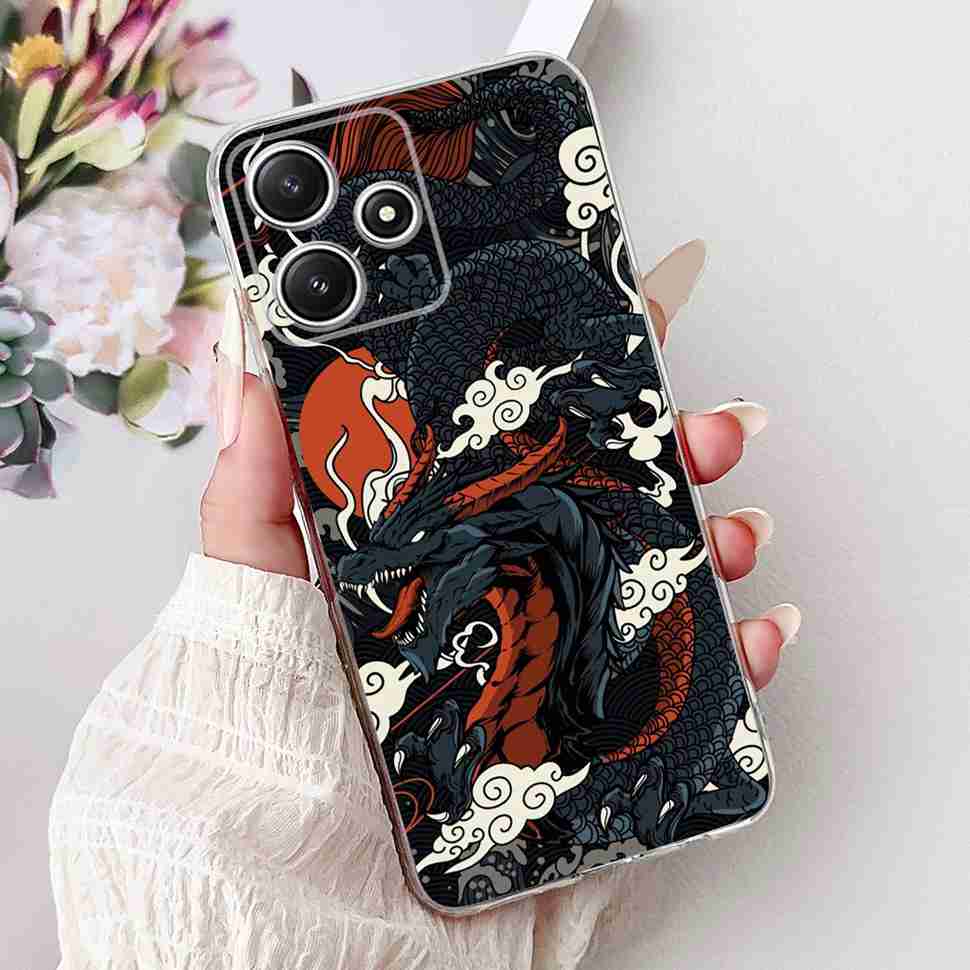 Чехол для Xiaomi Redmi Note 12R 5G Летний Маленькая Ромашка Лимон Мягкий Силикон ТПУ Чехлы Для Redmi Note12R NOTE12R 23076RA4BC Оболочка