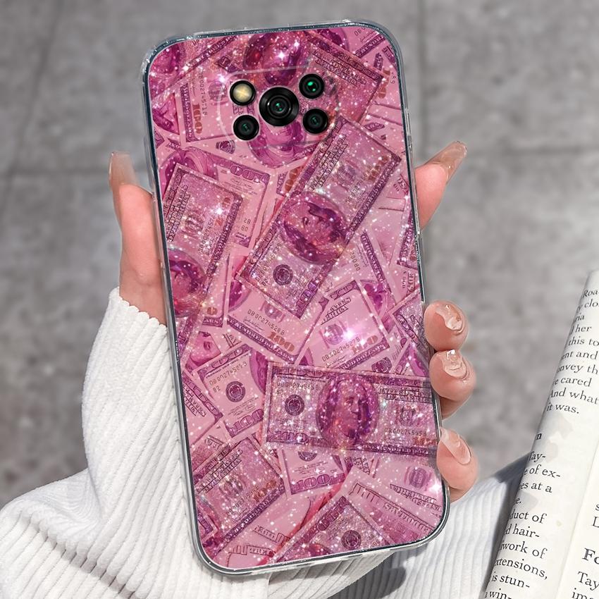 Прозрачный чехол для телефона Xiaomi Poco X3 X4 NFC X5 X6 X7 Pro F3 F4 GT F5 Мягкий ТПУ чехол Ретро узоры карманных часов Ударопрочный чехол для Xiaomi Накладка Capa