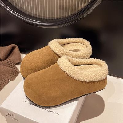 Туфли Мао Мао женские новые осенне-зимние бархатные верхняя одежда Boken хлопковые туфли одна нога ленивые хлопковые тапочки женские