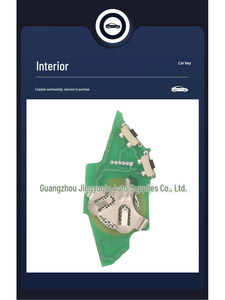 Совместимый пульт-ключ для автомобиля с 2 кнопками Citroen/Peugeot/Fiat (433 МГц ID33-7934)