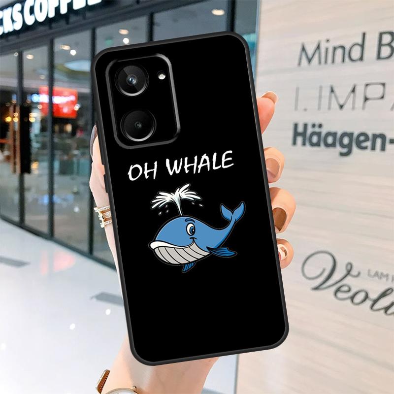 Whale Fish Wave Sea Case For Realme 15 Pro 12 11 13 14 Pro Plus GT6 GT7 C55 C51 C53 C25 C63 C61 C65 C67 C71 C75