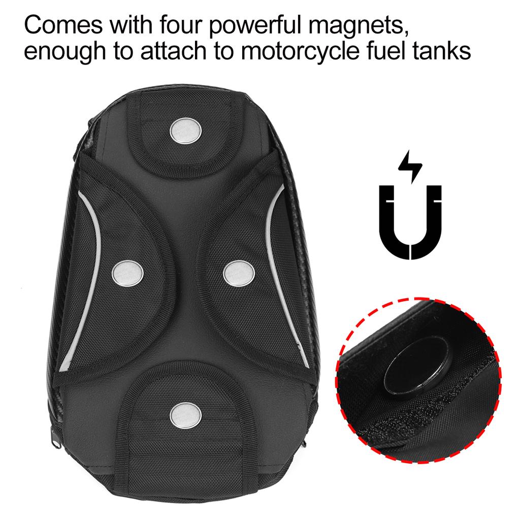 Motorcycle Magnetic Oil Fuel Tank Bag Outdoor Travel Riding GPS Phone Storage Pack Pouch