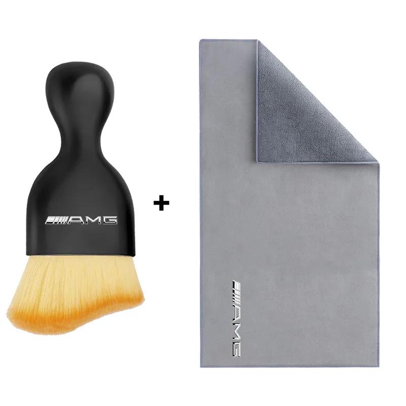 Car Cleaning Soft Brush Car Wash Towel Microfiber Cleaning Rag Cloth For Mercedes Benz AMG A C E R class CLA GLA W204 W210 W124