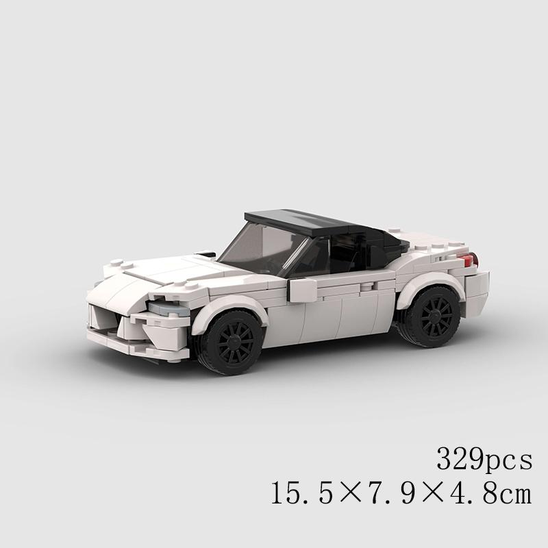 Классический Автомобиль Скорость MOC Внедорожник Гонки Полиция Модель Строительные Кубики Родстер Транспортное средство Город Супер Гонки Блоки Технический Рождественский подарок