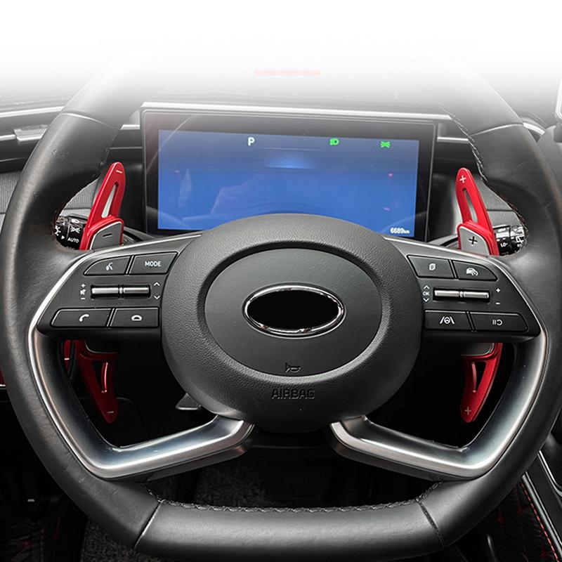 Подходит для Hyundai Tucson NX4 Автомобильные аксессуары Алюминиевый сплав Рулевое колесо Расширители подрулевых переключателей DSG