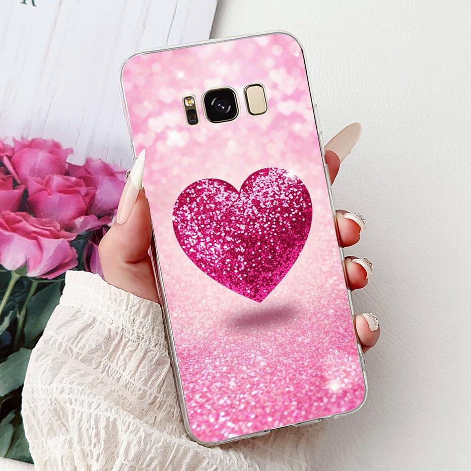 Чехол для Samsung Galaxy S8 Plus SM-G955F Роскошный чехол с рисунком цветов Мягкий тонкий чехол для телефона Для Samsung S8 S8+ GalaxyS8 Plus Чехлы