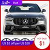 Автомобильная наклейка для Mercedes Benz 188 мм 210 мм ABS Наклейка-значок на переднюю решетку автомобиля Наклейка-декаль Чехол Эмблема Аксессуары для Mercedes Benz AM