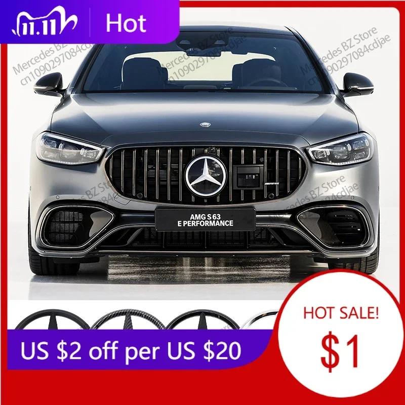 Автомобильная наклейка для Mercedes Benz 188 мм 210 мм ABS Наклейка-значок на переднюю решетку автомобиля Наклейка-декаль Чехол Эмблема Аксессуары для Mercedes Benz AM