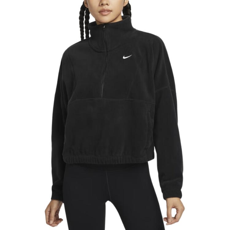 Nike Женская толстовка Therma FIT Черный/Белый FV7956-010