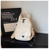 Mori solid color backpack women's 2026 new simple and fashionable student small backpack versatile casual and lightweight mommy bag