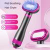 4 In1 Pet Dog Dryer Quiet Dog Hair Dryers and Comb Brush Grooming Third-Gear Constant Temperature Not Hurt Hair Water Blower