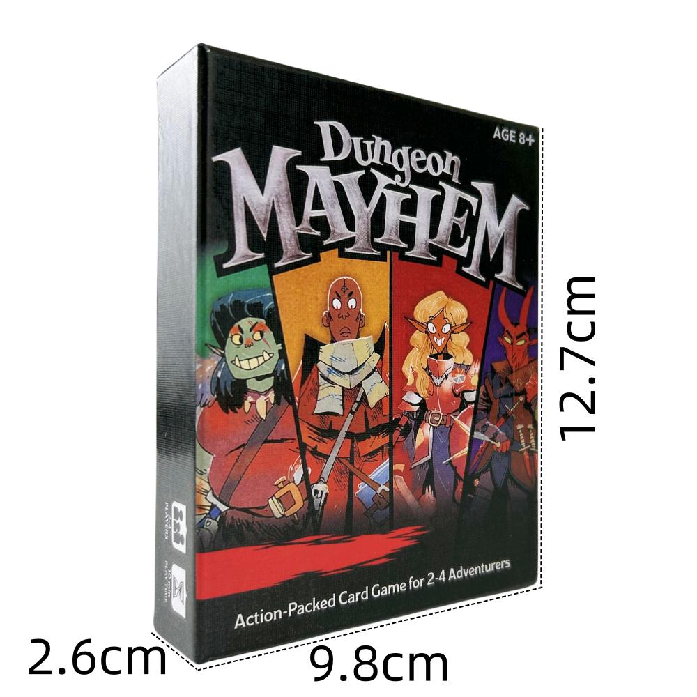 Семейное веселье Настольная игра Игральные карты Dungeon Mayhem Карточная игра Вечеринка Настольная колода