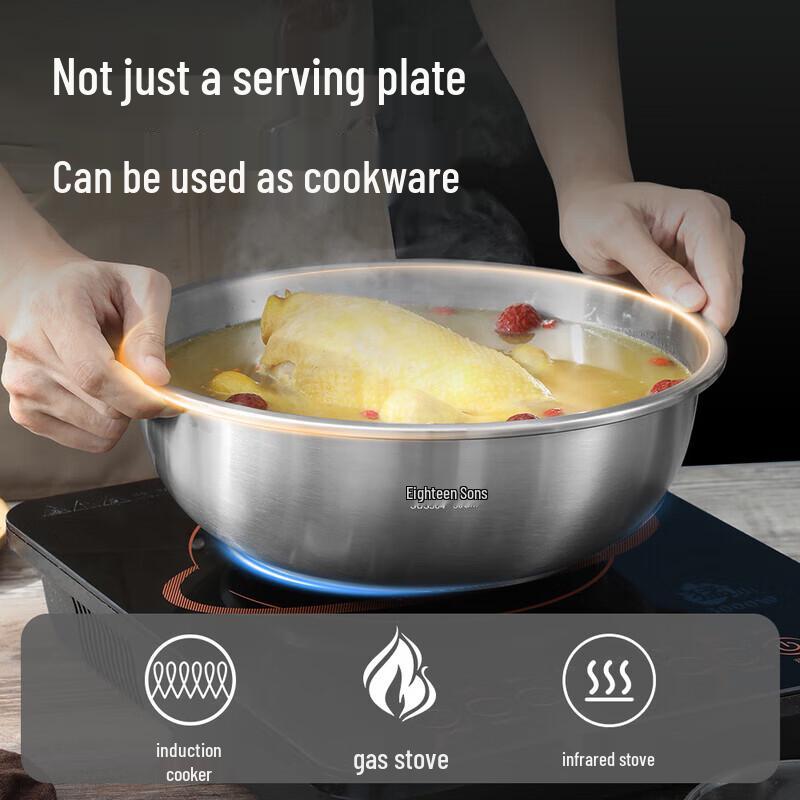 Shibazuo DK02-28 304 Stainless Steel Mixing Bowl