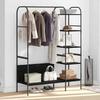Clothing Rack Black 120 x 44 x 160 cm Engineered Wood