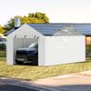 Carport Replacement Canopy Cover Side Wall 10 x 20 ft, Garage Tent Shelter Tarp Heavy-Duty Waterproof & UV Protected, Easy Installation with Ball