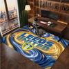 Ковер из хрустального бархата с принтом футбольного клуба Leeds United, Удобный, Впитывающий влагу, Нескользящий, Для помещений