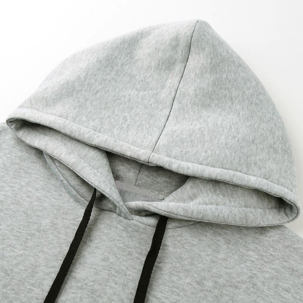 Новые женские свободные длинные толстовки с капюшоном, однотонные повседневные теплые толстовки с карманами и длинными рукавами