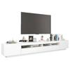 Vidaxl Szafka Pod Tv Z Oświetleniem Led, Biała, 260X35X40 Cm