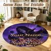 World of Warcraft Personalized Round Rug Support Custom Name, Soft Home Decor Mat