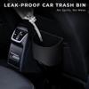 Автомобильная мусорка - Мини-мусорный бак для автомобиля, непромокаемый, органайзер для мусора из искусственной кожи для любых автомобилей, седанов, внедорожников и грузовиков, легко устанавливаемый автомобильный мусор