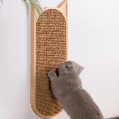 Коврик из сизаля, доска для кошачьих когтей, подвесная настенная, износостойкая, не скалывающаяся, вертикальная, шлифовальная, когтеточка, товары для кошек, мебель для кошек