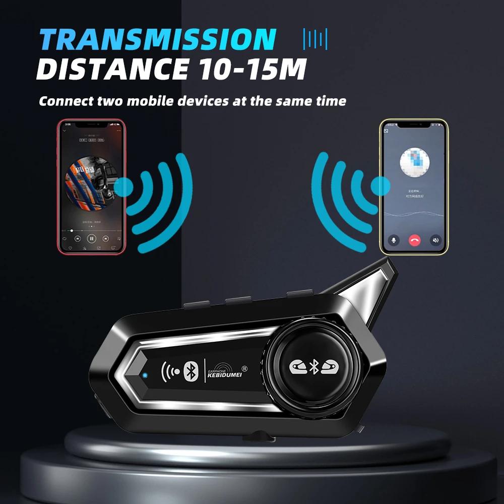 Гарнитура для шлема мотоцикла BT31Pro Bluetooth, водонепроницаемость IPX6, шумоподавление, 2 водителя, 300 м интерком