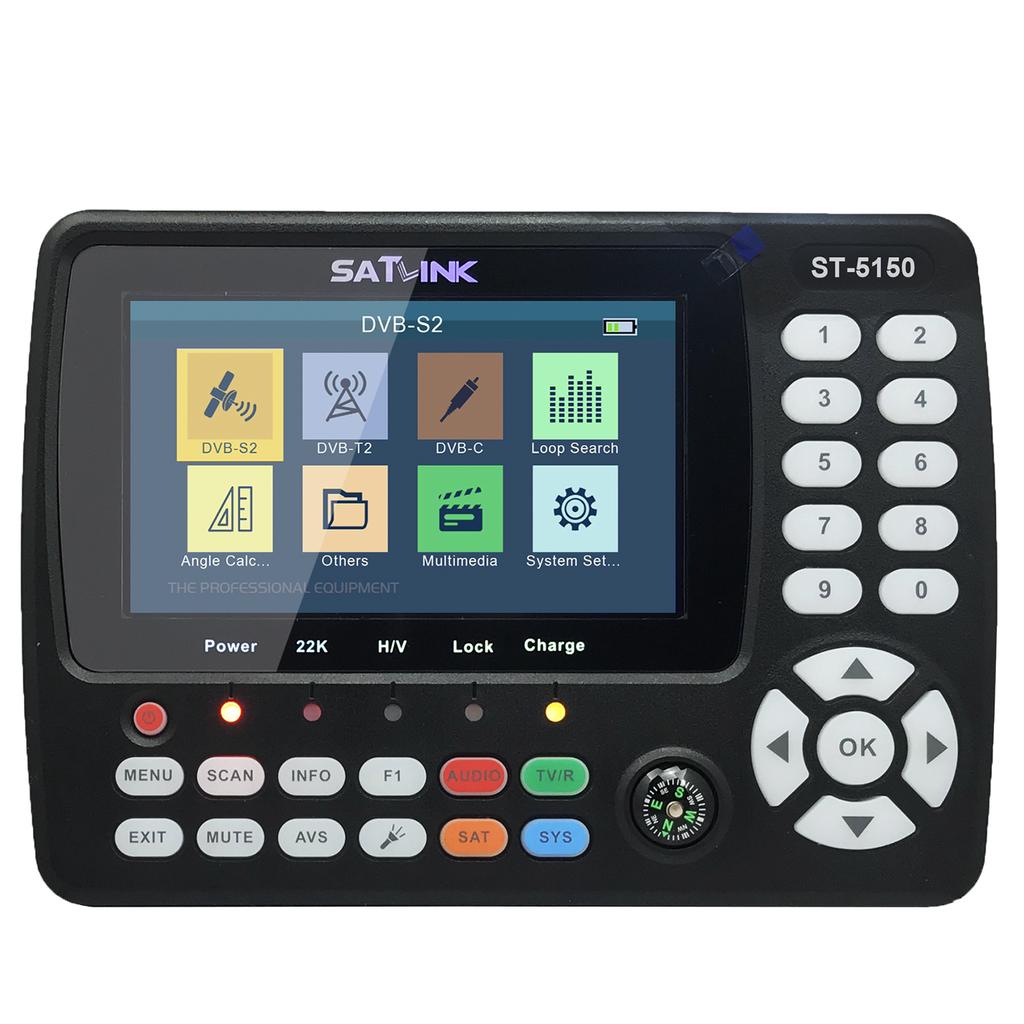ST-5150 DVB-S2/T2/C COMBO HD Satellite TV Signal Finder Digital Handheld Signal Meter Satellite
