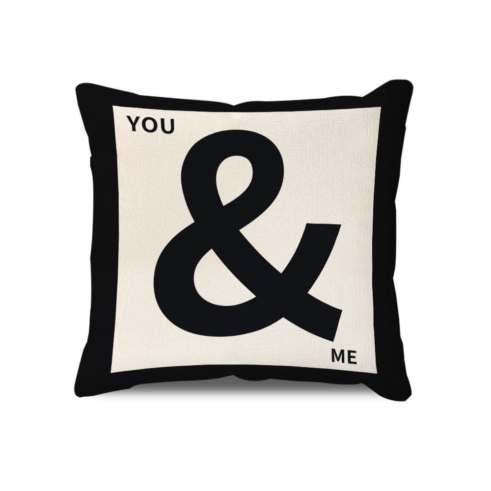 Скандинавская подушка-подушка Современная Минималистичная Полосатая Геометрическая Клетчатая Наволочка Подушка для сиденья дивана Подушка для талии