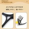 Каподастр для гитары One Touch Capo пружинного типа Folk Electric Classic Acouste Electric Guitar Bass Ukulele Guitar Capo for Acoustic Guitar Black (1 кусок)