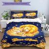 3PC Custom Name Lion Family Stars Bedding,soft and breathable,2D Flat Print,room decor.,Poster Three-piece set,Soccer Three-piece set,Art,Poster,Socce