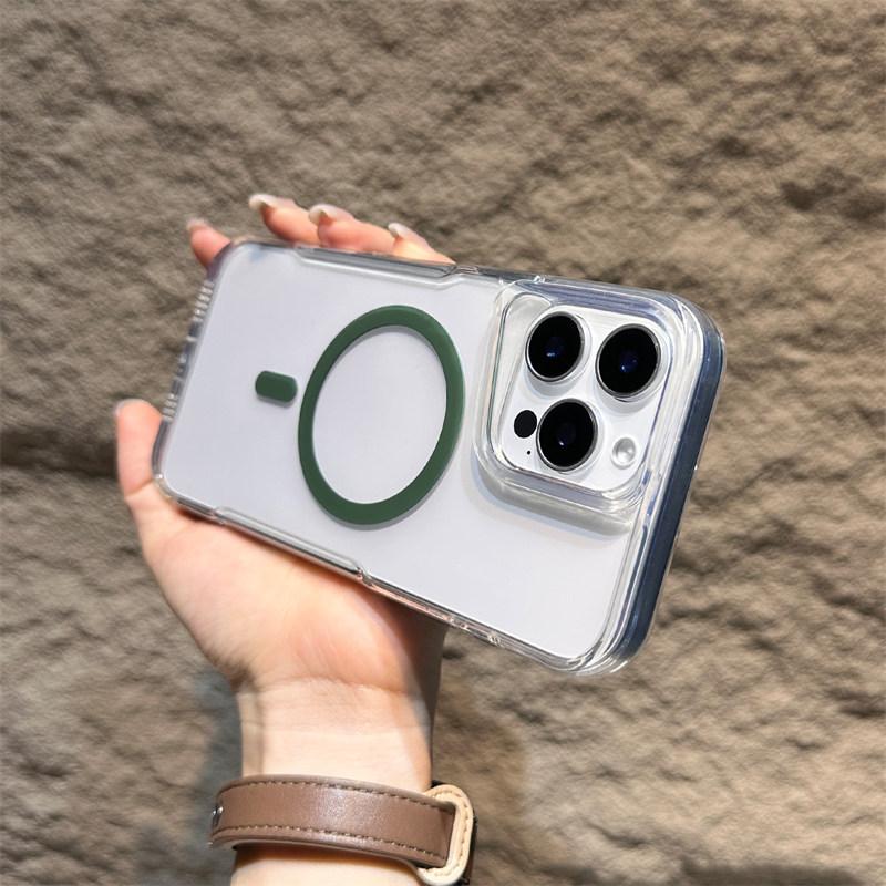 Роскошный беспроводной зарядный Magsafe прозрачный чехол для iPhone 15 16 14 13 11 12 Pro Max Plus 11 магнитный противоударный мягкий бампер