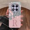 Case For Redmi Note 13 Pro 14 Pro Plus Redmi A3 14C Poco X7 Pro Xiaomi 13T 14T 5G Phone Cover Letter Flowers For Redmi A5 Bumper