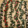 Rose Artificial 25m Leaf Garland Silk Flower Vine Ivy Wedding Garden Home Decor