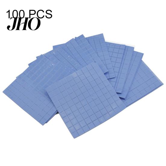 100 шт. 10x10x0,5 мм силиконовый теплопроводящий радиатор для графического процессора VGA IC
