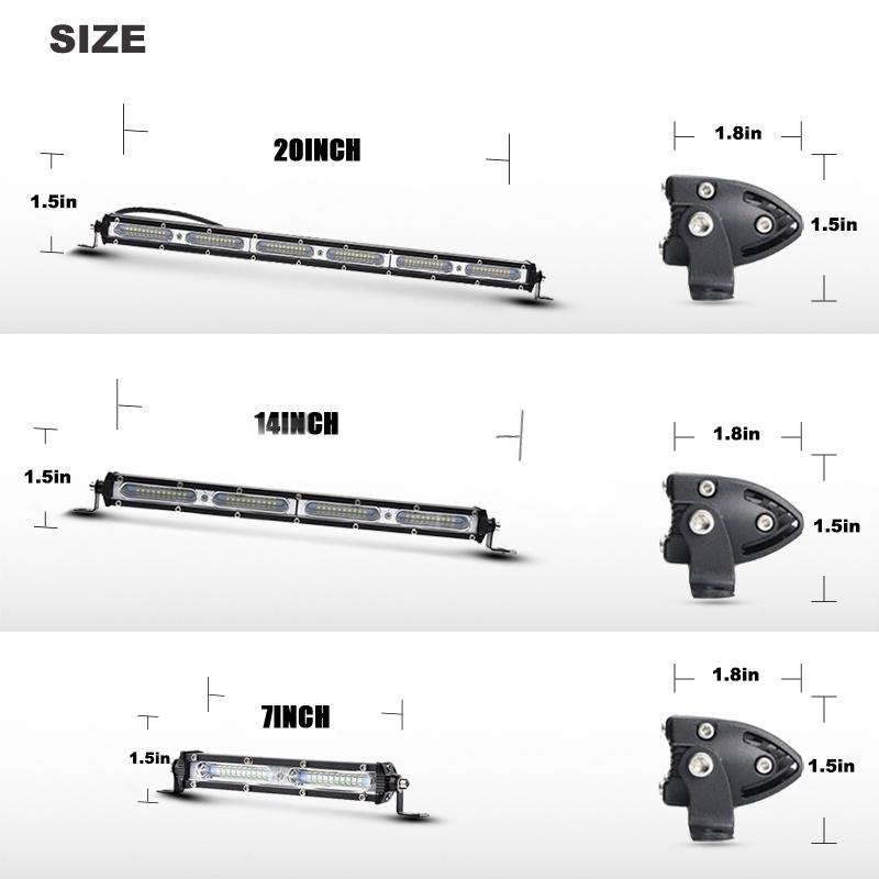 SEAMETAL 60 Вт/120 Вт/180 Вт Светодиодная лампа для вождения автомобиля, светодиодная рабочая фара, точечный луч для грузовика, внедорожника, внедорожника, джипа