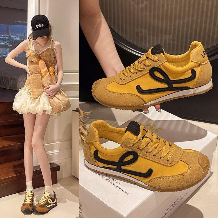 Нишевый дизайн ретро повседневные спортивные маленькие белые туфли на плоской подошве женские 2025 весна новые туфли Dexun Forrest Gump